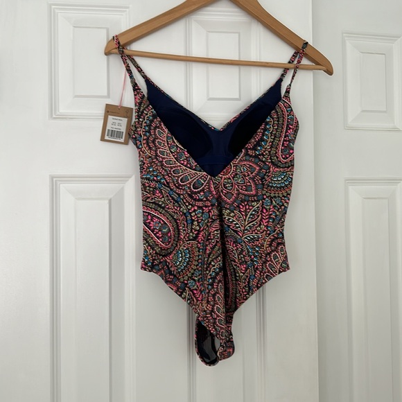 Boden Ruched V-neck one-piece swimsuit - Picture 3 of 9